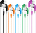 Earbuds Bulk for Kids Students School Classroom 30 Pack,  Wholesale Disposable Earphones Headphones for Computers Chromebook Ipad PC Android Phone, Fits All 3.5Mm Interface