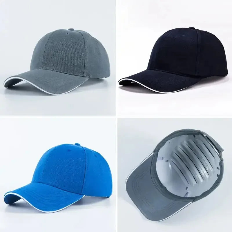Work Safety Bump Cap Baseball Hat Style Cloth Hi-Viz Anti-collision Hard Hat Helmet Head Protection Repairing Breathable