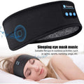 Wireless Bluetooth Headband Sleeping Headphones Sports Earphone Music Hat with Thin HD Stereo Speakers Eye Mask for Side Sleeper
